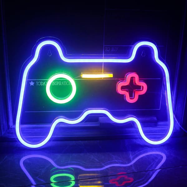 Spelformad Neon Skylt Led Vägg Neonljus Coola Natt Skyltar Usb Drivna För Sovrum Bar Internetcafé