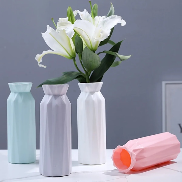 PP Blomvas, minimalistisk design för heminredning, öppen spis, sovrum, kök, vardagsrum, mittpunkter, kontorsbord (Nordisk grå, 900)