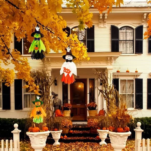 Festpynt - Halloweenpynt - Stoffer af høj kvalitet - Genanvendelig - Ophæng