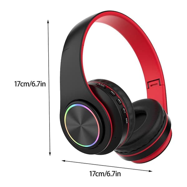 Bluetooth-hörlurar, intelligent trådlöst Bluetooth-headset HiFi Stereo hopfällbart headset för hemmakontor svart（svart）