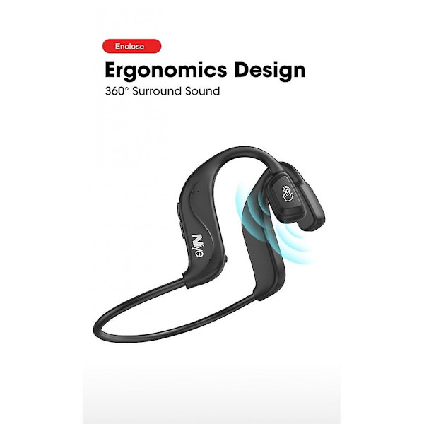 Niye langattomat Bluetooth 5.0 -urheilukuulokkeet TWS-kuulokkeet juoksukuulokkeet korvanavaaja ajokuulokkeet pyöräilykuulokkeet