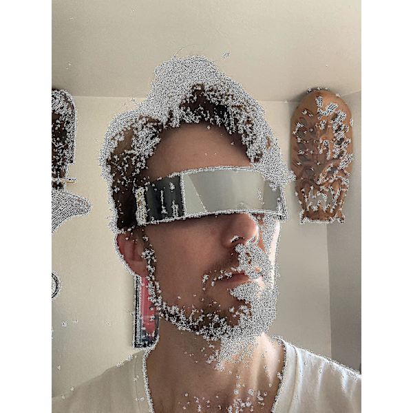 80-talls Futuristisk Visor Cyber Solbriller Menn Kvinner Futuristisk Punk Stil Cosplay（Sølv）