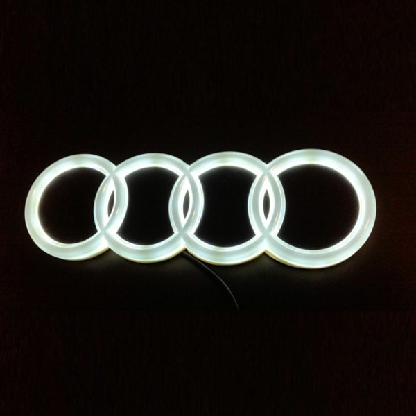 Audi standard ljus Q5 billogotyp LED-bakljus standard kallljus stark billogolampa 4D billogotyp vitt ljus 18,2 2,2 tum