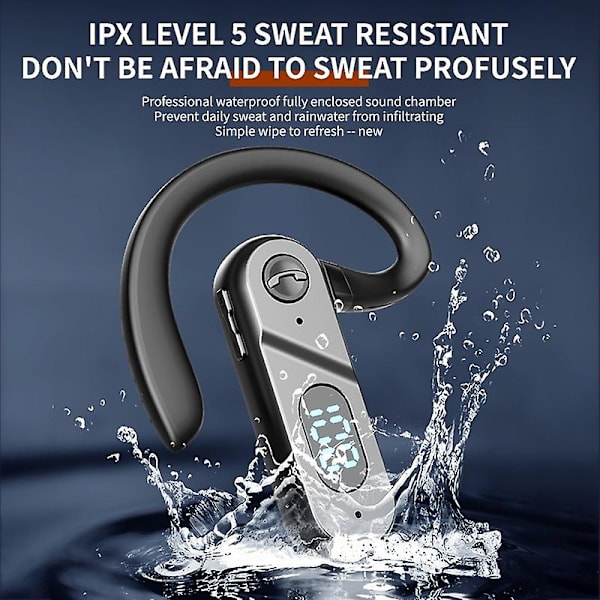 Yksi korva Bluetooth-liiketoimintakuuloke Earhook-kuulokkeet Vedenpitävä urheilu Handsfree-puhelukuulokkeet juoksuun pyöräilyyn ajamiseen Kuulokemikrofoni