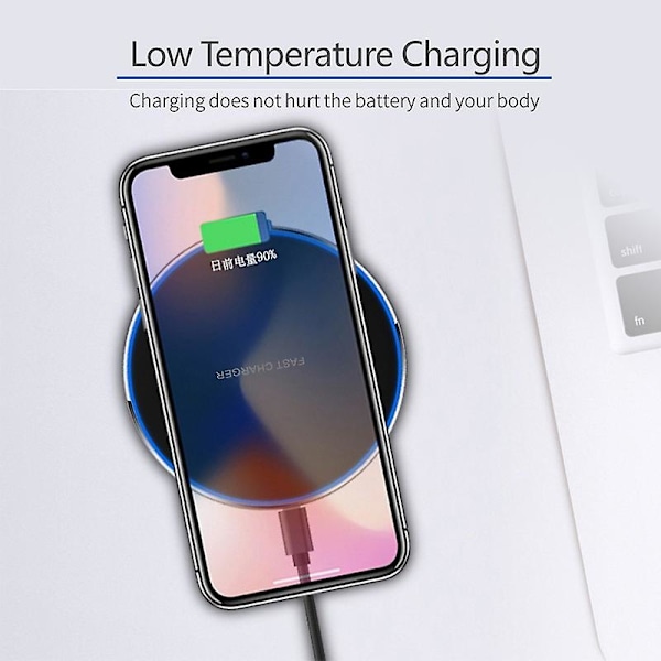 Trådløs oplader Qi trådløs oplader Qi 10w trådløs oplader Android Android trådløs oplader Iphone trådløs oplader Hurtig opladning Hurtig opladning