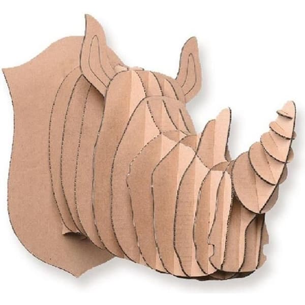 3D pappdekorasjon å lage - Neshornshode