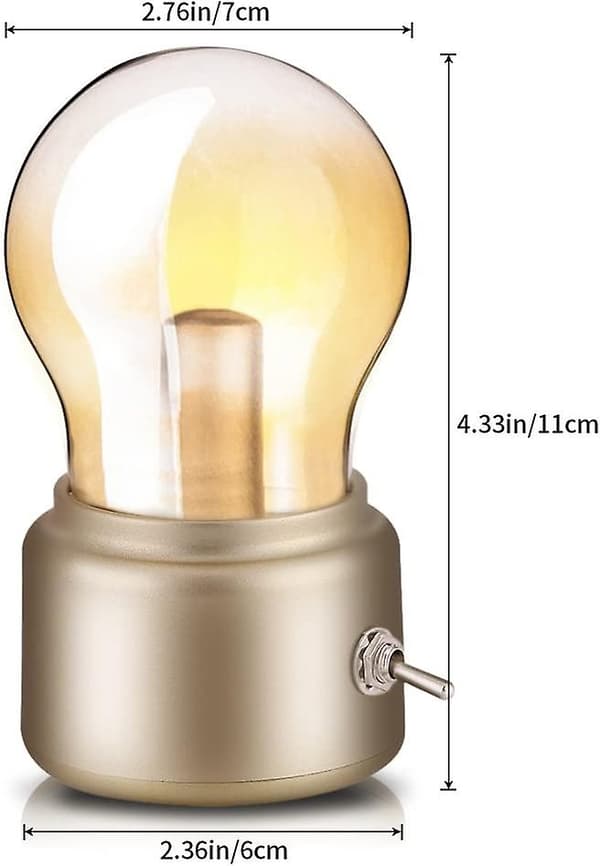 Baggrundsbelyst USB genopladelig LED nattelys blæser din seng lampe energibesparende