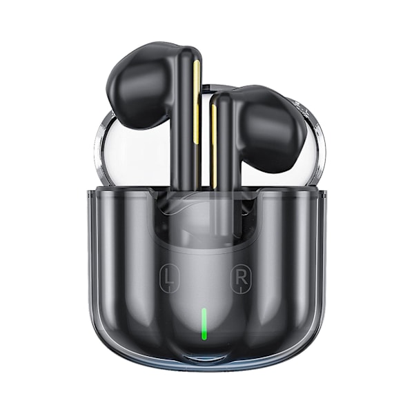 Transparent Bluetooth-headset Mini True Wireless Competition 5.2 Støyreduksjon Space Capsule Cool Game Headset Svart