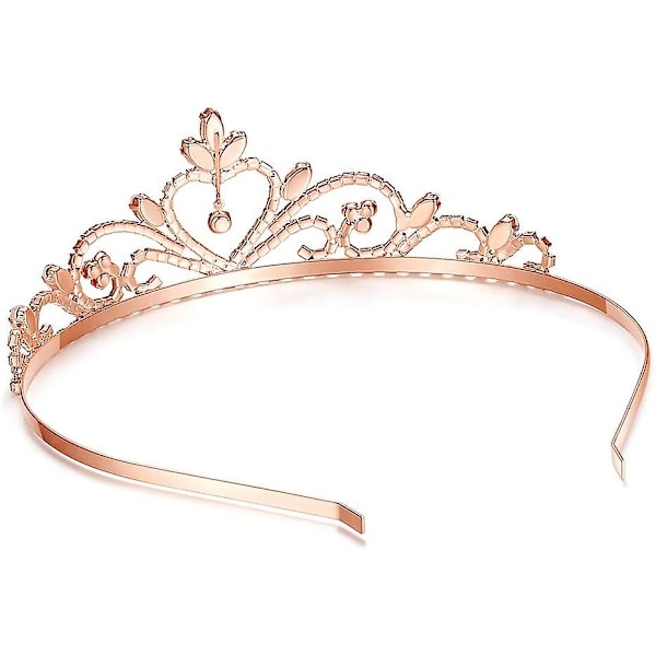 Princess Rhinestone Bröllop Tiara-guld