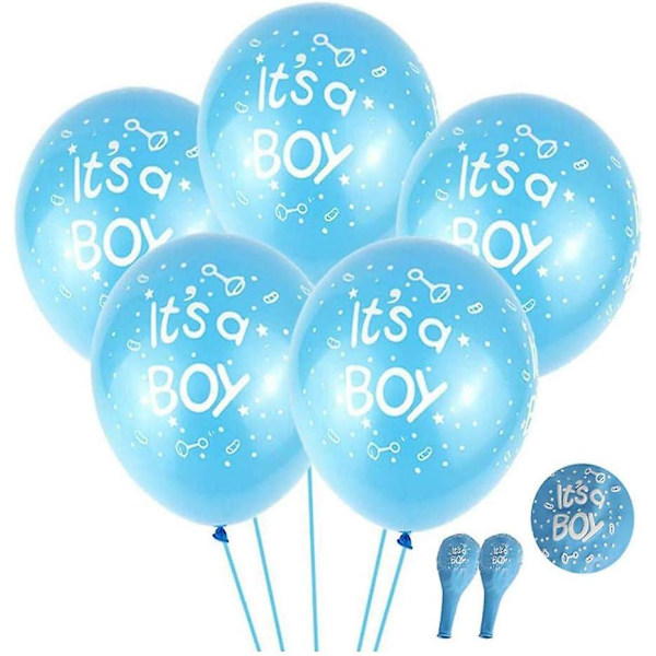 Dekoration för babyshower - It's A Boy-banderoll och ballongset