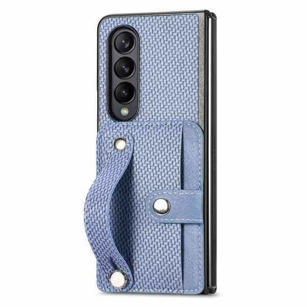 För Samsung phone case-Korthållare Handledsremshållare blå ZFold3
