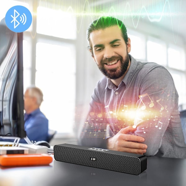E91-2 Bluetooth-ääni langattomat kaksoiskauttimet kaksoiskalvo työpöydän tietokoneelle omistettu Bluetooth-kaiutin
