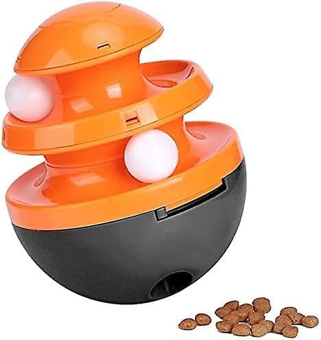 Hundeskål med matdispenser og lekefunksjon