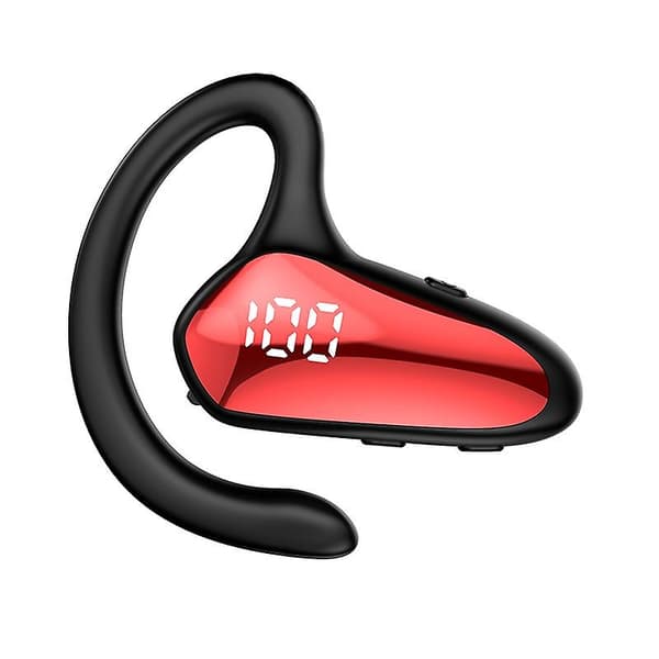Bluetooth-headset, luftledningsheadset, smertefri brug, digitalt display, øremonteret, enkeltøret, 5.2 Bluetooth-headset, headset A