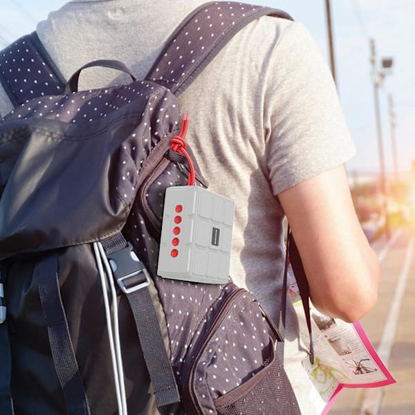 Sports Bluetooth-högtalare, trådlös bärbar hem utomhus mobiltelefon, liten stereo, långvarig Hifi-ljudkvalitet (fri storlek, grå)