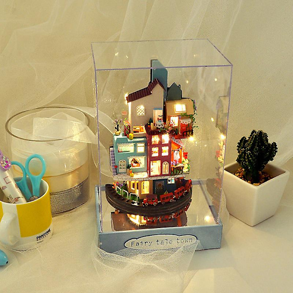 Diy mini godisfärg hus julgåva födelsedagspresent