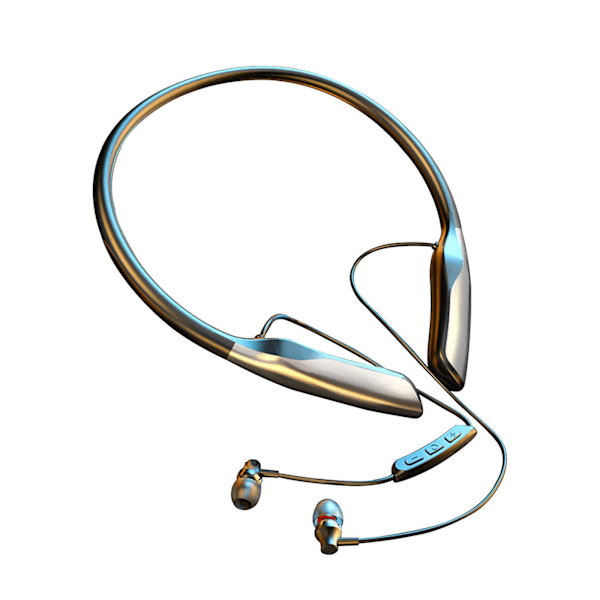 5.0 Neck Type Magnetic Absorption Wireless Bluetooth Headset Intelligent Pluggable Card, Sports, Noise Reduction, And Call Ability