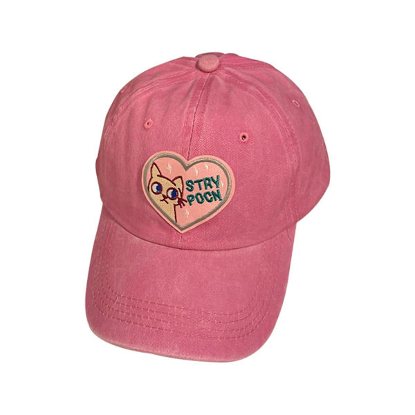 Rosa keps för kvinnor med kärleksmotiv - Andningsbar design - Sportkeps för utomhusbruk - Promenader, utflykter, golf