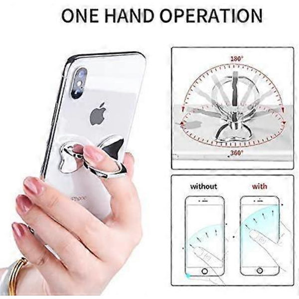Telefonringhållare och Handgrepp 360 Justerbar Finger Metallstativ Bilhållare Universal för iPhone Mobila Smartphones Surfplattor XR Xs Max 8 7 6 6s 5s plus
