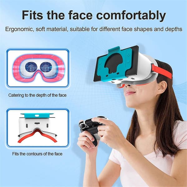 3D Secure Slot Design Virtual Reality Headset Precise Contouring for (C)（Kuten kuvassa）