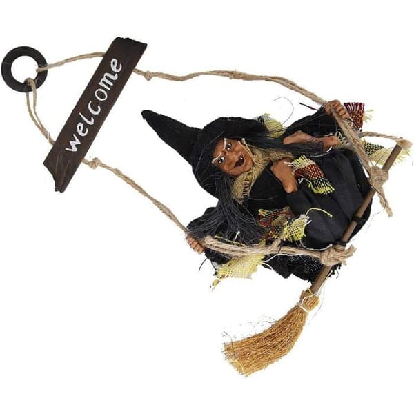 Halloween Heksedekoration - Ulisem - Holdbar Harpiks - Hængende - Sort