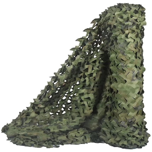 Militärt kamouflagenät är idealiskt för jakt, parasoll, kamouflagedekoration, parasoll, solskydd på innergården (skogskamouflage 2x3m
