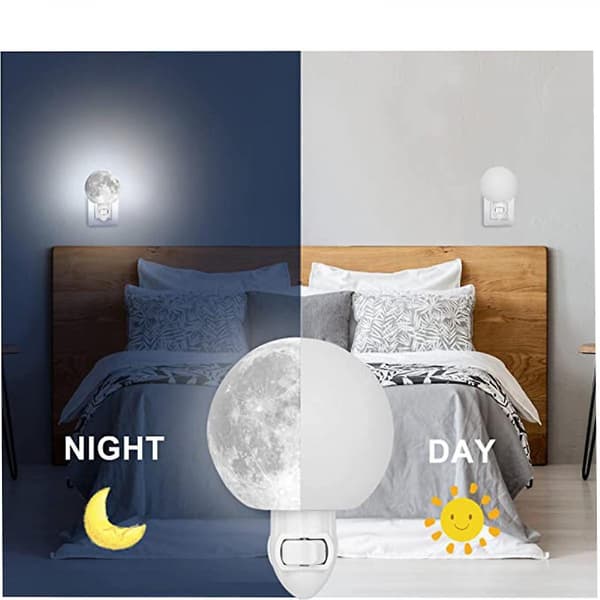 Månenattlys Plug In Light Up Moon Night Lamp Lithopha