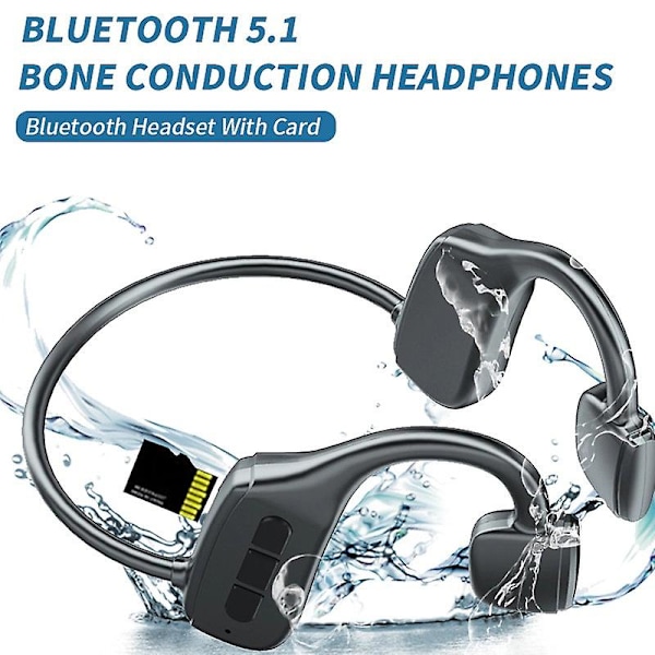 Benledning Koncept Bluetooth Headset Trådlös Fitness Hängande Öronkrok Hörlurar Lång Livslängd Bluetooth Headset För Sd-kort