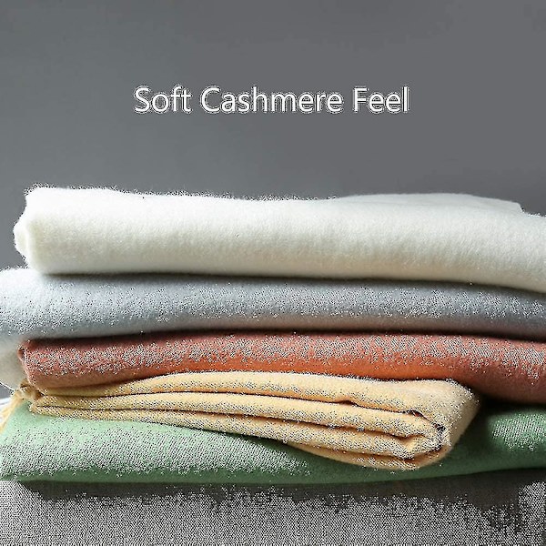 Vinter skjerf kasjmir følelse pashmina sjal wraps myk varm teppe（Stil3）