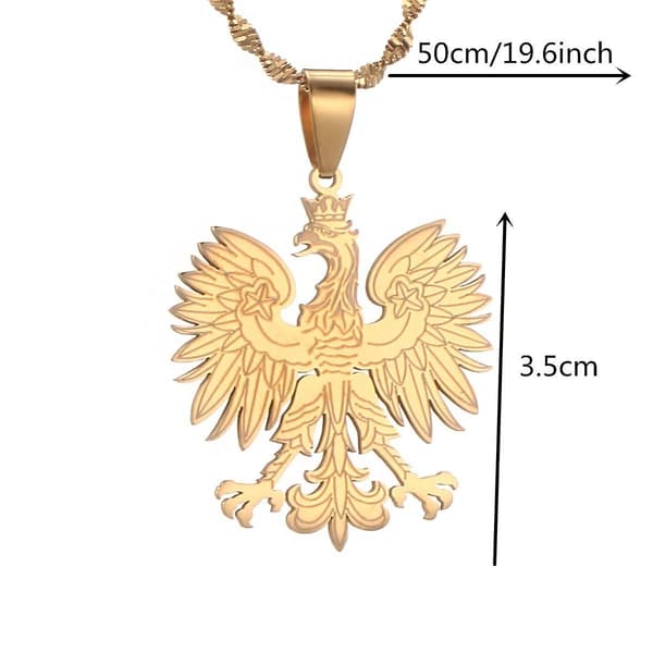 Polen Symbol Eagle Pendant Halskjeder Polska Poles Smykker Til Kvinner