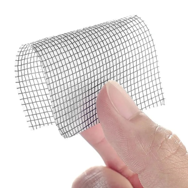 Skärm Glasfiber Skärmrulle - 5 cm * 2 m - för fönster, dörr eller uteplatsskärmning och utbyte (svart)