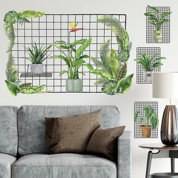 Numb Grid Plants Sticker Dekal