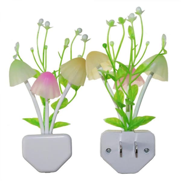 2-pack LED-sensor nattlampa plug-in nattlampa