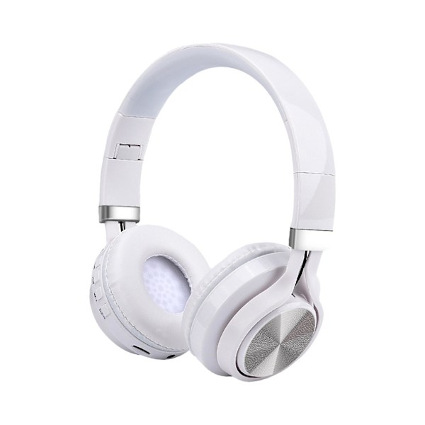 Trådlösa Bluetooth-hörlurar med djup bas, intelligent brusreducering, lång räckvidd, hopfällbara, Bluetooth 5.0/TF-kort