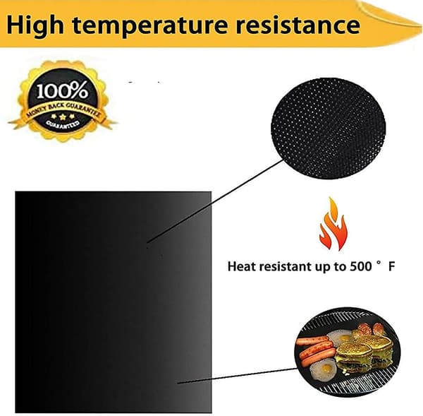 Grillmatte for gassgrill 50x40 sett med 6, grillmatte for grill, grillmatte for grill