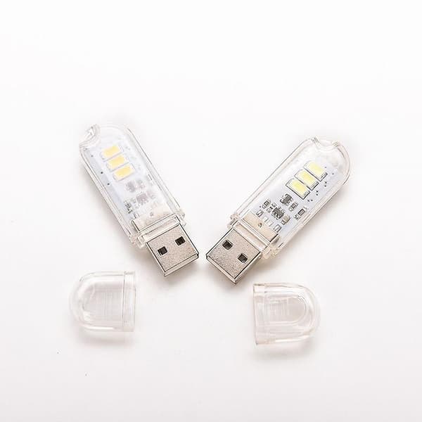 8 LED USB-læselampe Mini-læselampe Læselampe Lys LED-lys Mini Varm Hvid Nattelyslampe A
