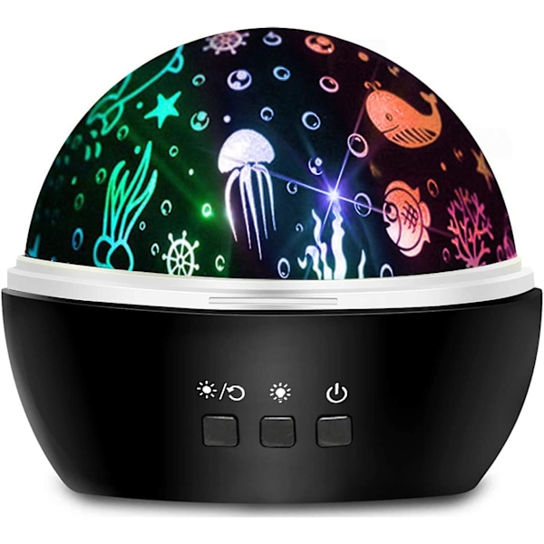 Led-projektor Stjernehimmel, roterende nattelys Baby nattelys Baby nattehimmel