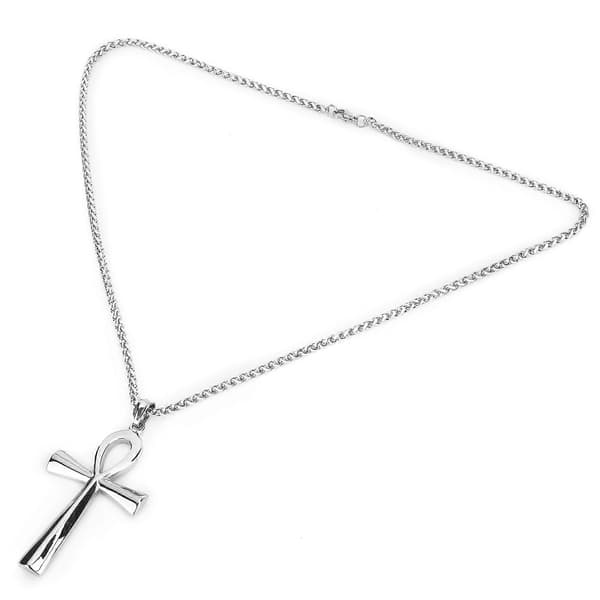 Stålhalsband - Trendigt herrhänge i rostfritt stål, accessoar och present