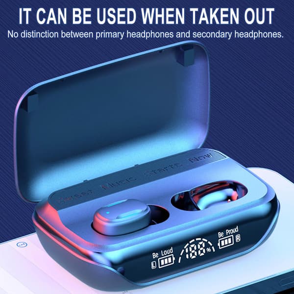 Bluetooth-headset In-ear Stereo LED Digital Display Fashion Music Bluetooth-headset