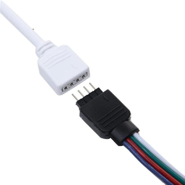 5V 5050 TV-bakgrundsbelysning Bias-belysning USB flexibel LED-ljusremsa PC-skärm 2m (svart)