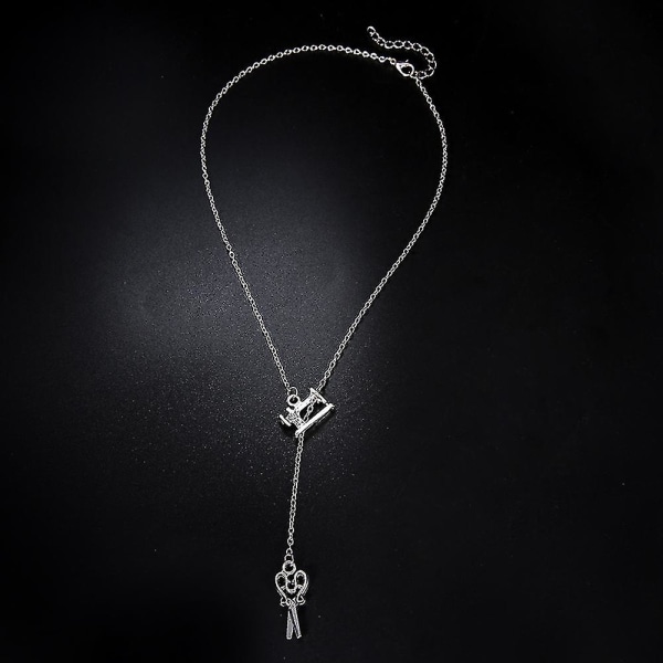 Chic halsband sax symaskin hänge charm kedja part kvinnor smycken