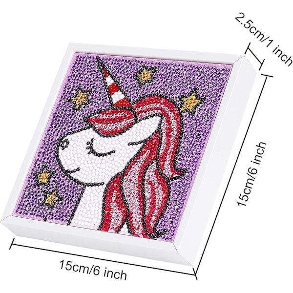 5d timanttimaalaussetti täysi pora diy lapset mosaiikin tekeminen valokuvakehyksellä, strassi-kirjonta ristipistotyöt kangas seinäkoristetarrat