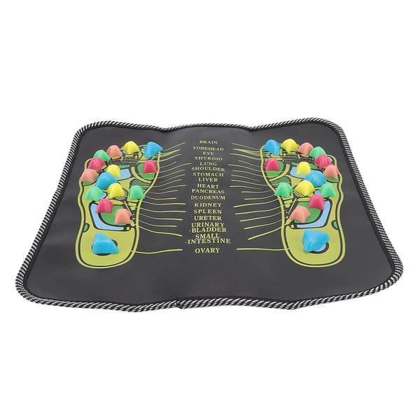 35x35cm Brosten Fodmassagemåtte til Smertelindring og Forbedret Blodcirkulation