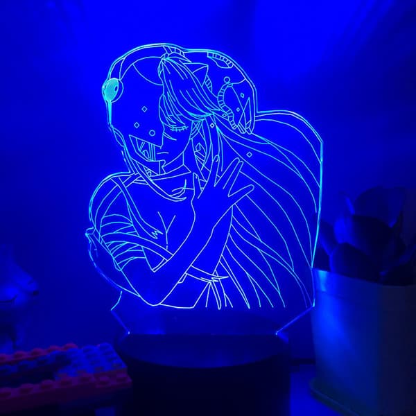 3D LED nattlys Anime-karakter 3D-illusjon