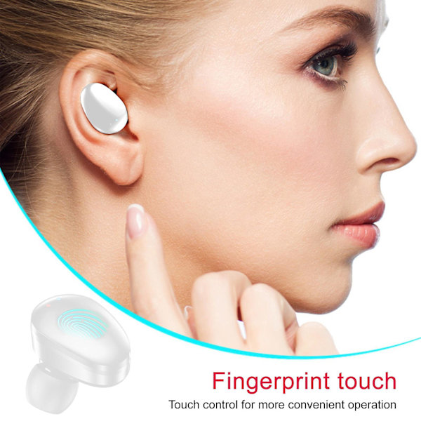 Bluetooth-hörlurar med LED-pekskärm, 5.3 Bluetooth-chip, HIFI-stereoljud, intelligent brusreducering och låg latens
