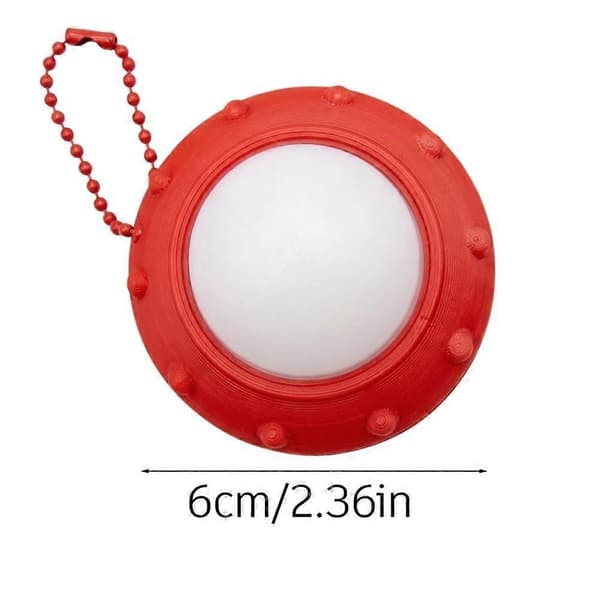 Button Clicker Fidget-legetøj - 3D-printet nøglering til angstlindring og fokus Blue