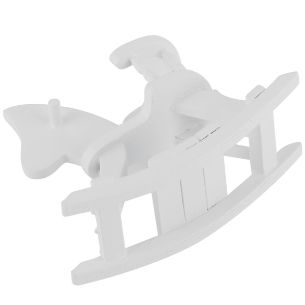 1£º12 Puinen nukketalo Hevonen keinu Miniatyyri Tuoli Huonekalu Malli Koriste Tarvikkeet