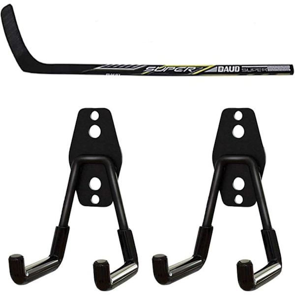Hockeykølleholder, hockeykøllestativholder, hockeykølleoppheng, hockeykølledisplay, display- og oppbevaringshenger, flott for vegg i hjemmet eller på kontoret