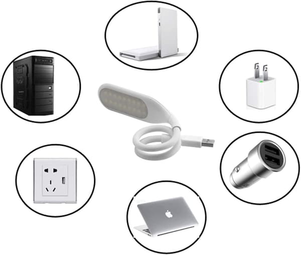 Usb Led-lys, Touch Dimmable Led Usb-lys, Fleksibel Bærbar Nattlys Læselys