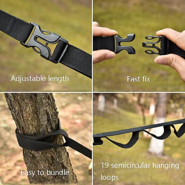 Udendørs Camping Telte Opbevaring Tøjline 19 Ring Vild Camp Stropper Lanyard